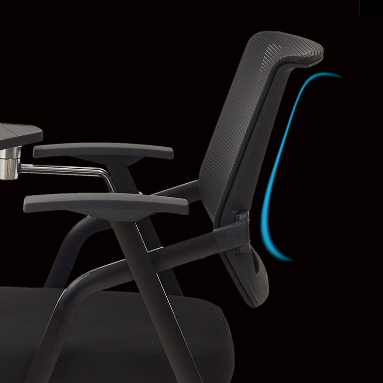 Modern Black Plastic Mesh Desk Chair with Mid Back Home Office Chair Clearhalo 'furn' 'furn_office_chair' 'Furniture' 'furniture_office_chair' 'Office Chairs' 'Office Furniture' 'office_chair' 1200x1200_0e4eff69-b8bd-41dd-a33c-250689f075c8