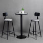 Industrial Style Marble Cocktail Bar Table Black Metal Base Bar Table Clearhalo 'Bar Furniture' 'Bar Tables' 'bar_tables' 'furn' 'furn_bar_tables' 'Furniture' 'furniture_bar_tables' 'Kitchen & Dining Furniture' 'kitchen&dining_furn' 'kitchen' 1200x1200_0e50aefa-bf3d-44a4-9b0d-8929f229b4bd
