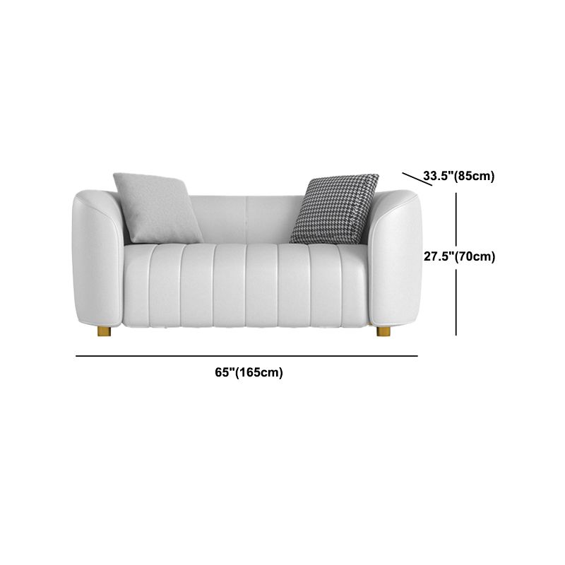 22.83" Wide Tuxedo Arm Sofa White Standard Sofa for Living Room Clearhalo 'furn' 'furn_sofas' 'Furniture' 'Living Room Furniture' 'Sofa' 'sofas' 1200x1200_0e522318-aabb-424e-b0a6-b445c2db4192
