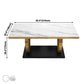 Metal Traditional Luxury Rectangle Indoor Table Sintered Stone Table with Metal Pedestal Base Clearhalo ' dining_table' 'Dining Tables & Seating' 'Dining Tables' 'furn' 'furn_dining_table' 'Furniture' 'furniture_dining_table' 'Kitchen & Dining Furniture' 'kitchen&dining_furn' 'kitchen' 'kitchen_dining_table' 1200x1200_0e5522d0-6cbf-4c34-bc82-cf59e8f5fcd5