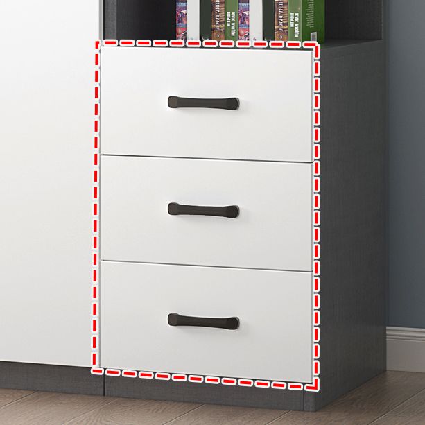 Moderne houten frame garderobe armoire vrijstaanbare garderobe met planken