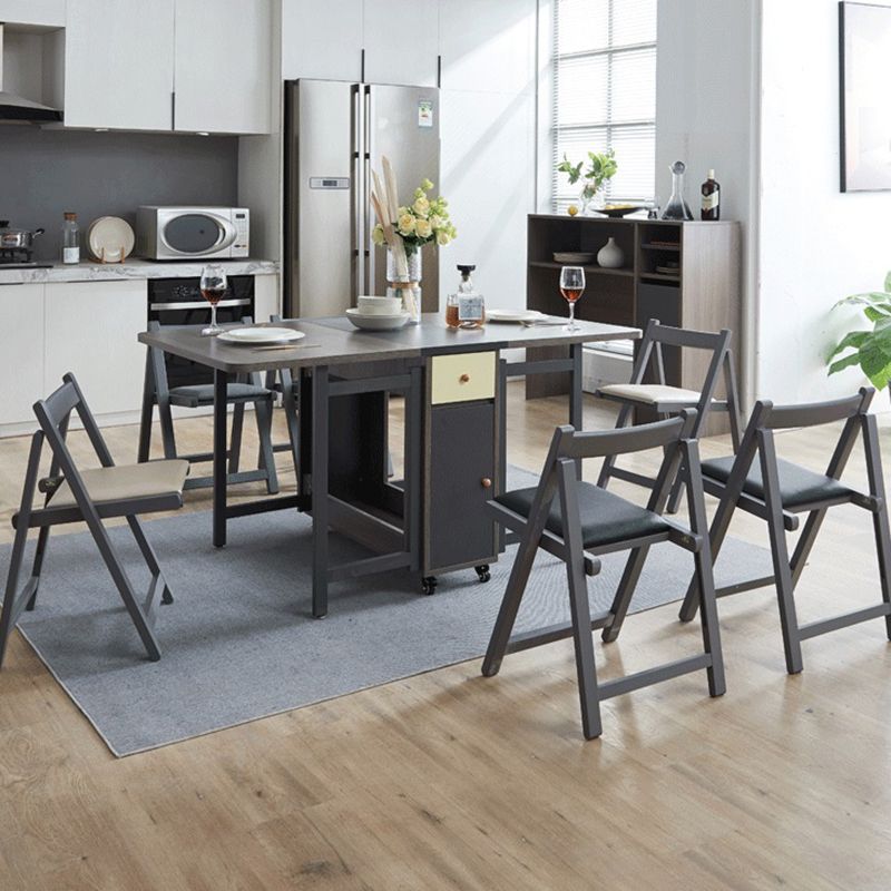 Nordic Style Wood Chair Open Back Dining Side Chair for Dining Room in Gray Clearhalo 'Dining Chairs' 'Dining Tables & Seating' 'dining_chair' 'furn' 'furn_dining_chair' 'Furniture' 'furniture_dining_chair' 'Kitchen & Dining Furniture' 1200x1200_0e57e5aa-500d-44f6-85cd-b7447e2134f5