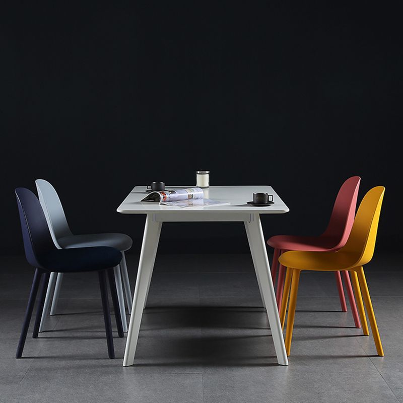 16'' Wide Dining Side Chairs Modern Plastic Indoor-Outdoor Solid Back Chair Clearhalo ' kitchen&dining_furn' 'Dining Chairs' 'Dining Tables & Seating' 'dining_chair' 'furn' 'furn_dining_chair' 'Furniture' 'furniture_dining_chair' 'Kitchen & Dining Furniture' 'kitchen' 1200x1200_0e595e69-a6ad-4059-b7a9-13849de97bdc