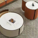 Modern Drum-shaped Base Design Wood with Storage Space Coffee Table Clearhalo 'Coffee & Accent Tables' 'Coffee Tables' 'coffee_tables' 'furn' 'furn_coffee_tables' 'Furniture' 'furniture_coffee_tables' 'Living Room Furniture' 1200x1200_0e5c342c-d3c3-45cf-bcb0-737bd0efbf91