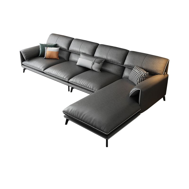 Contemporary Stain-Resistant Faux Leather for Living Room Sofa
