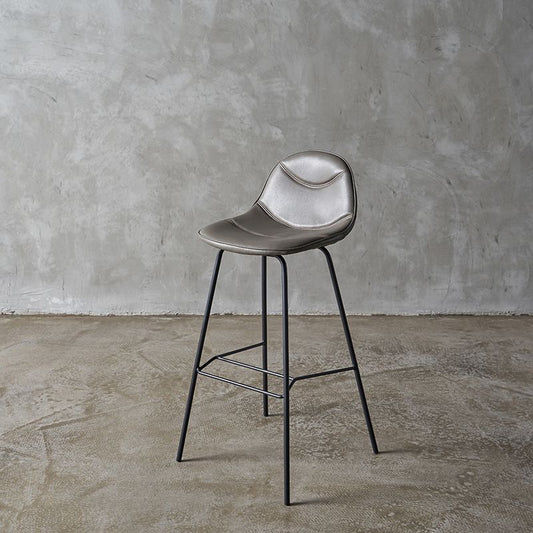 Industrial Black Counter Stools Iron Upholstered Bar Stools Bristol with Bucket Seat Clearhalo 'Bar Furniture' 'Bar Stools' 'bar_stools' 'furniture_bar_stools' 'Kitchen & Dining Furniture' 'kitchen&dining_furn' 'kitchen' 'kitchen_furn' Furniture' 1200x1200_0e5c50e4-8ddb-41b2-b90d-f5d04e8ec3ea