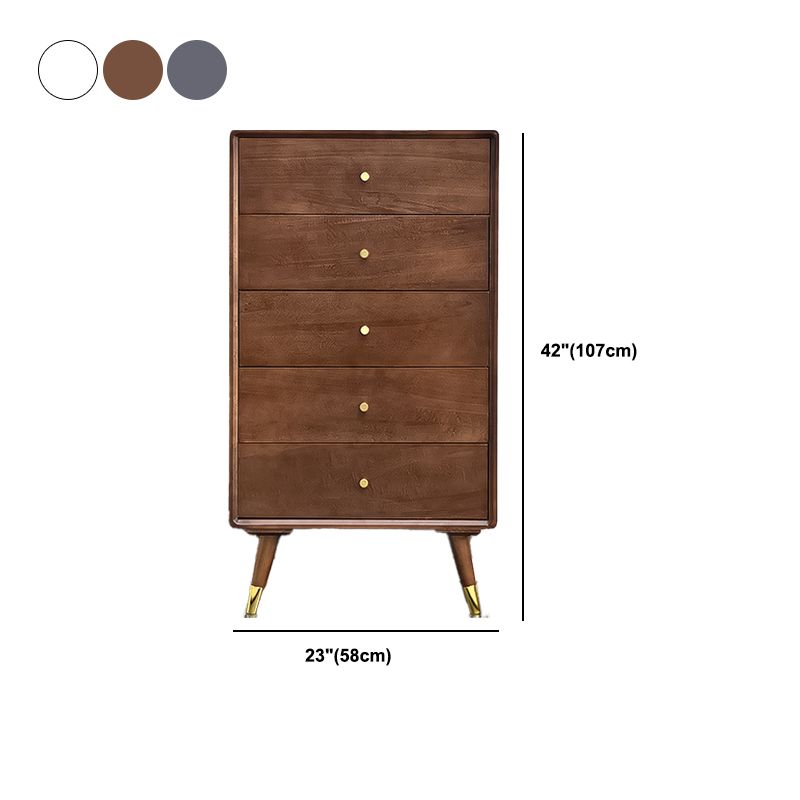 Rectangle contemporain 15,74 "Wide standard en bois massif de poitrine standard