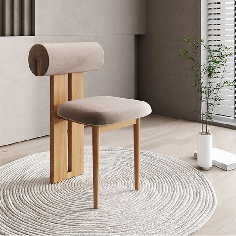 Contemporary Side Chair Wood Slat Back Dining Room Chair for Dining Room