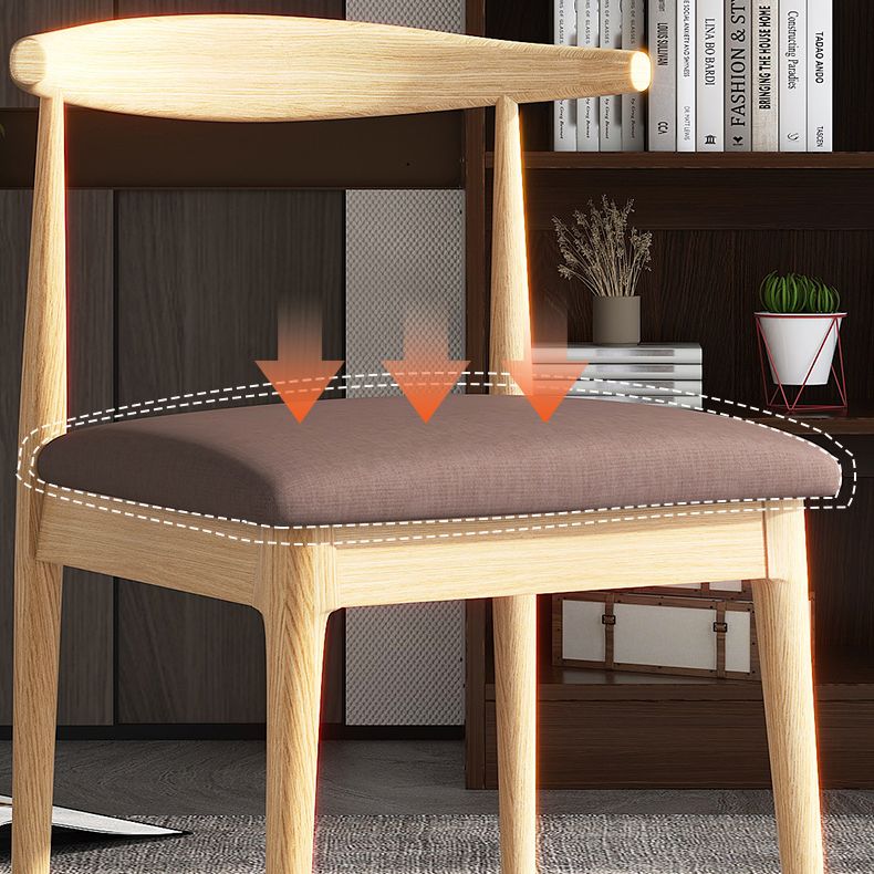 Home Contemporary Side Chair Open Back Metal Upholstered Dining Room Chair Clearhalo ' kitchen&dining_furn' 'Dining Chairs' 'Dining Tables & Seating' 'dining_chair' 'furn' 'furn_dining_chair' 'Furniture' 'furniture_dining_chair' 'Kitchen & Dining Furniture' 'kitchen' 1200x1200_0e61178c-64d7-43e9-83b3-760cbfa889f9