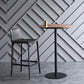 Industrial Wood Bar Dining Table Round Indoor Bistro Table with Single Pedestal Clearhalo 'Bar Furniture' 'Bar Tables' 'bar_tables' 'Furniture' 'furniture_bar_tables' 'Kitchen & Dining Furniture' 'kitchen&dining_furn' 'kitchen' 1200x1200_0e65a0dc-c28e-43a7-91a9-5ae569d64bc2