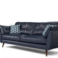 Genuine Leather Flared Arm Sofa Modern Jewel-tuft Wood Legs Sofa Clearhalo 'furn' 'furn_sofas' 'Furniture' 'furniture_sofas' 'kitchen' 'kitchen_sofas' 'Living Room Furniture' 'Sofa' 'sofas' 1200x1200_0e6671bb-3994-4092-8ad3-10c07097c032