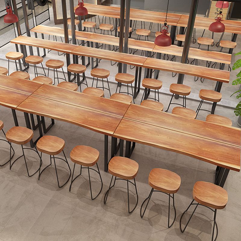 Industrial 1/2/4/7 Pieces Counter Height Set Solid Wood Top Indoor Bar Pub Table Set Clearhalo 'Bar Furniture' 'furn' 'furn_home_bar_bar_sets' 'Furniture' 'Home Bars & Bar Sets' 'home_bar_bar_sets' 'Kitchen & Dining Furniture' 1200x1200_0e66cb88-3a2b-4de7-bb48-ba88e97807d3