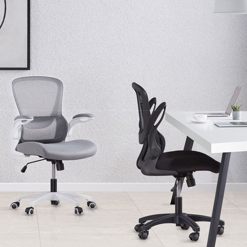 Silla de escritorio de brazos extraíbles modernos sin angustia silla de diapositivas ergonómica con ruedas