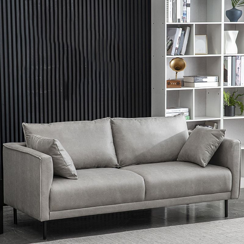 Modern Style Wooden Base Namib & Leather Art Multi-color Selection of Rectangular Sofa Clearhalo 'furn' 'furn_sofas' 'Furniture' 'furniture_sofas' 'kitchen' 'kitchen_sofas' 'Living Room Furniture' 'Sofa' 'sofas' 1200x1200_0e68336b-5fe8-4ea7-a021-10b946c21726