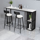 White Modern Style Rectangle Table in Faux Marble and Metal Bar Table for Living Room Clearhalo 'Bar Furniture' 'Bar Tables' 'bar_tables' 'furn' 'furn_bar_tables' 'Furniture' 'furniture_bar_tables' 'Kitchen & Dining Furniture' 1200x1200_0e683c23-44bb-4b9c-970d-c512c096df99