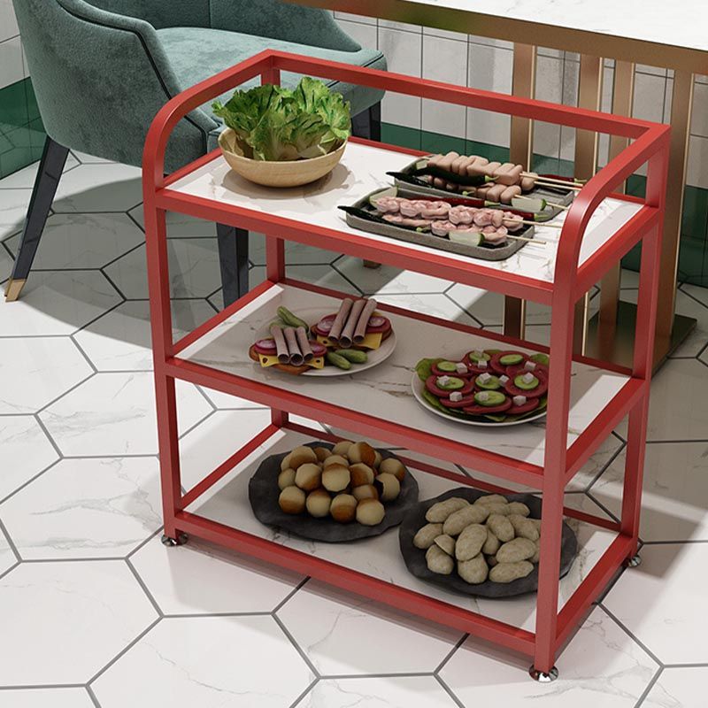 25.59"H Modern Stationary Prep Table Metal Prep Table for Home Use Clearhalo 'furn' 'furn_kitchen_islands_carts' 'Furniture' 'Kitchen & Dining Furniture' 'Kitchen Islands & Carts' 'kitchen_islands_carts' 1200x1200_0e68c63a-fb20-4d79-850f-c35de46e30dc