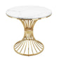Polished Finish Stone Top Table Modern Style Round Dining Table Clearhalo 'Dining Tables & Seating' 'Dining Tables' 'dining_table' 'furn' 'furn_dining_table' 'Furniture' 'Kitchen & Dining Furniture' 1200x1200_0e6a688d-c6ad-4560-9b66-c66040289c8e