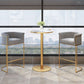 Glam Style Bar Stool Armed Upholstered Bar Stool for Dining Room Clearhalo 'Bar Furniture' 'Bar Stools' 'bar_stools' 'furn' 'furn_bar_stools' 'Furniture' 'Kitchen & Dining Furniture' 1200x1200_0e6a95ca-b30a-41de-b4bd-12319d4fb832