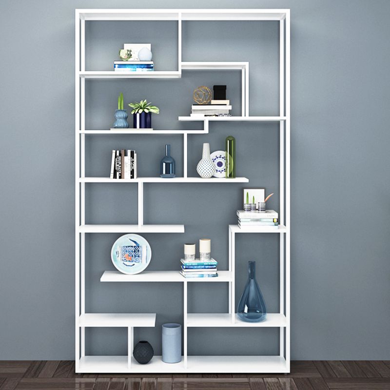 80.71"H Bookcase Open Back Contemporary Style Bookshelf for Office Home Clearhalo 'Bookcases' 'furn' 'furn_bookcases' 'Furniture' 'furniture_bookcases' 'Office Furniture' 1200x1200_0e6e63f8-dc76-4f3f-becc-8db8be470932
