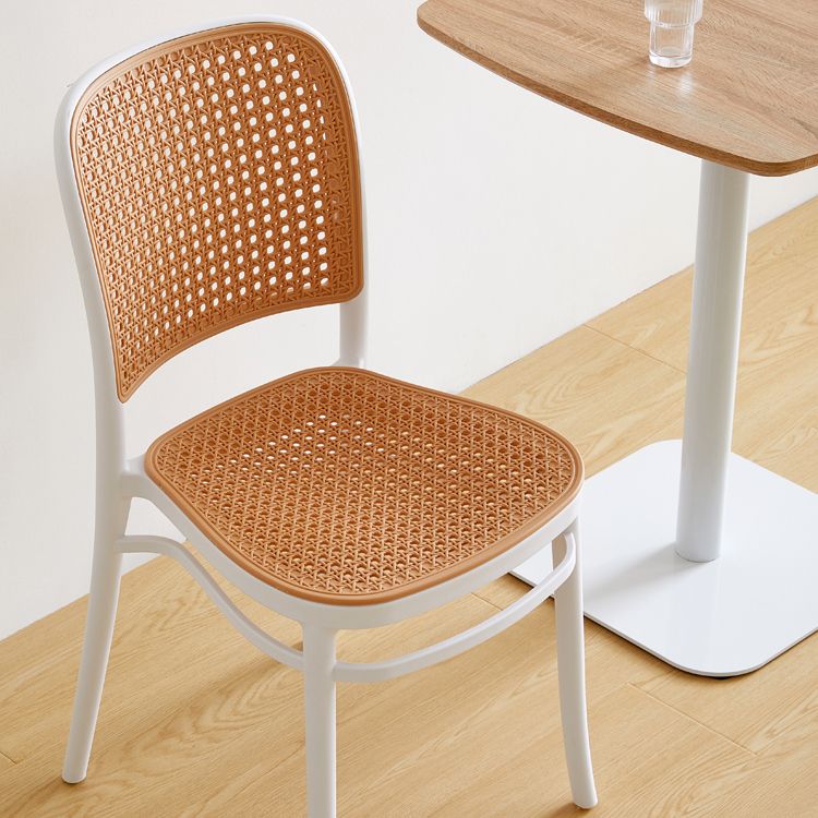 Contemporary Square Bar and Counter Stool Rattan Stool with 4 Legs Clearhalo 'Bar Furniture' 'Bar Stools' 'bar_stools' 'Furniture' 'furniture_bar_stools' 'Kitchen & Dining Furniture' 1200x1200_0e6ee1ca-dc15-4970-93f0-1623bf361c0a