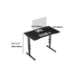 Modern & Contemporary T-Shape Standing Desk Adjustable Office Desk