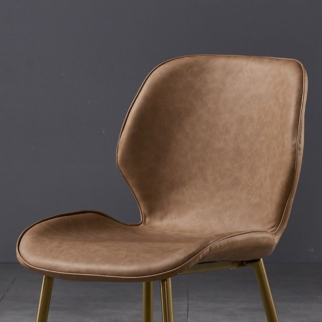 Metal Scandinavian Glam Kitchen Dining Room Chair Wingback Side Chair Clearhalo ' kitchen&dining_furn' 'Dining Chairs' 'Dining Tables & Seating' 'dining_chair' 'furn' 'furn_dining_chair' 'Furniture' 'furniture_dining_chair' 'Kitchen & Dining Furniture' 'kitchen' 1200x1200_0e70e7ba-68ab-438f-8928-1c140602c75c