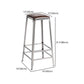 Industrial Coffee Shop Footrest Stools Silver Iron Bar Stool Clearhalo 'Bar Furniture' 'Bar Stools' 'bar_stools' 'furn' 'furn_bar_stools' 'Furniture' 'furniture_bar_stools' 'Kitchen & Dining Furniture' 1200x1200_0e70f41e-4ced-457f-b3a3-df0577702aa6