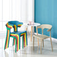 Contemporary Plastic Home Arm Chair Open Back Matte Finish Dining Chair Clearhalo ' kitchen&dining_furn' 'Dining Chairs' 'Dining Tables & Seating' 'dining_chair' 'furn' 'furn_dining_chair' 'Furniture' 'furniture_dining_chair' 'Kitchen & Dining Furniture' 'kitchen' 1200x1200_0e727d8a-a12c-4984-be3f-d43f2f074695