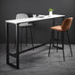 Industrial Rectangle Top Counter Table Stone Top 42-inch Height Table for Coffee Shop Clearhalo 'Bar Furniture' 'Bar Tables' 'bar_tables' 'furn' 'furn_bar_tables' 'Furniture' 'furniture_bar_tables' 'Kitchen & Dining Furniture' 1200x1200_0e745171-a5dc-4a8d-889a-8eb1784b3a9d