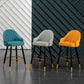 Scandinavian Armed Reception Stool Matte Finish Leather Barstool Clearhalo 'Bar Furniture' 'Bar Stools' 'bar_stools' 'furn' 'furn_bar_stools' 'Furniture' 'furniture_bar_stools' 'Kitchen & Dining Furniture' 1200x1200_0e74f52c-79e8-4fe9-bd45-dfcbe0946d6d
