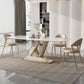 1/2/5/7/9 Pieces Dining Chairs Set Sintered Stone Dining Table Set Rectangle Table Clearhalo 'Dining Room Sets' 'Dining Tables & Seating' 'dining_room_set' 'furn' 'furn_dining_room_set' 'Furniture' 'furniture_dining_room_set' 'Kitchen & Dining Furniture' 1200x1200_0e766ab7-80dc-4c81-9a57-97efafa41565