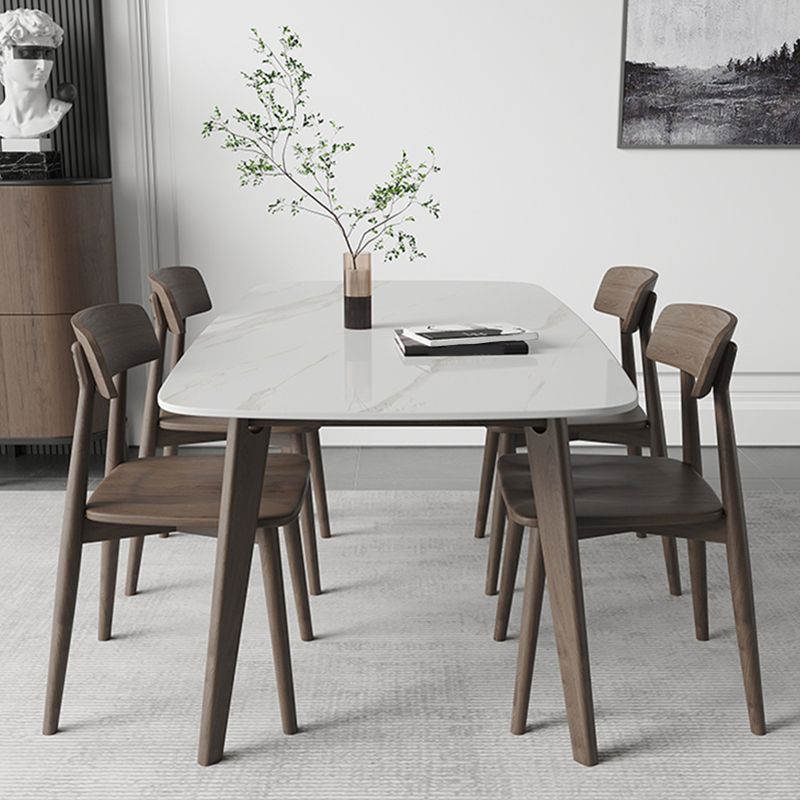 Modern Style Furniture Rectangle Stone Dining Room Table for Home