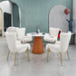 Luxury Sintered Stone Top Dining Table Restaurant Round Table with Metal Pedestal Base Clearhalo ' dining_table' 'Dining Tables & Seating' 'Dining Tables' 'furn' 'furn_dining_table' 'Furniture' 'furniture_dining_table' 'Kitchen & Dining Furniture' 'kitchen&dining_furn' 'kitchen' 'kitchen_dining_table' 1200x1200_0e77a0e0-a3b0-4bb1-80d5-576c0e424fed