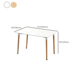 Rectangular Dining Table Modern Wood Tabletop for Living Room Clearhalo 'Dining Tables & Seating' 'Dining Tables' 'dining_table' 'furn' 'furn_dining_table' 'Furniture' 'Kitchen & Dining Furniture' 1200x1200_0e797273-8a54-4b89-8200-f9f67782f9fa
