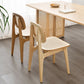 Sillas de comedor de madera sólida silla de comedor de espalda de estilo industrial
