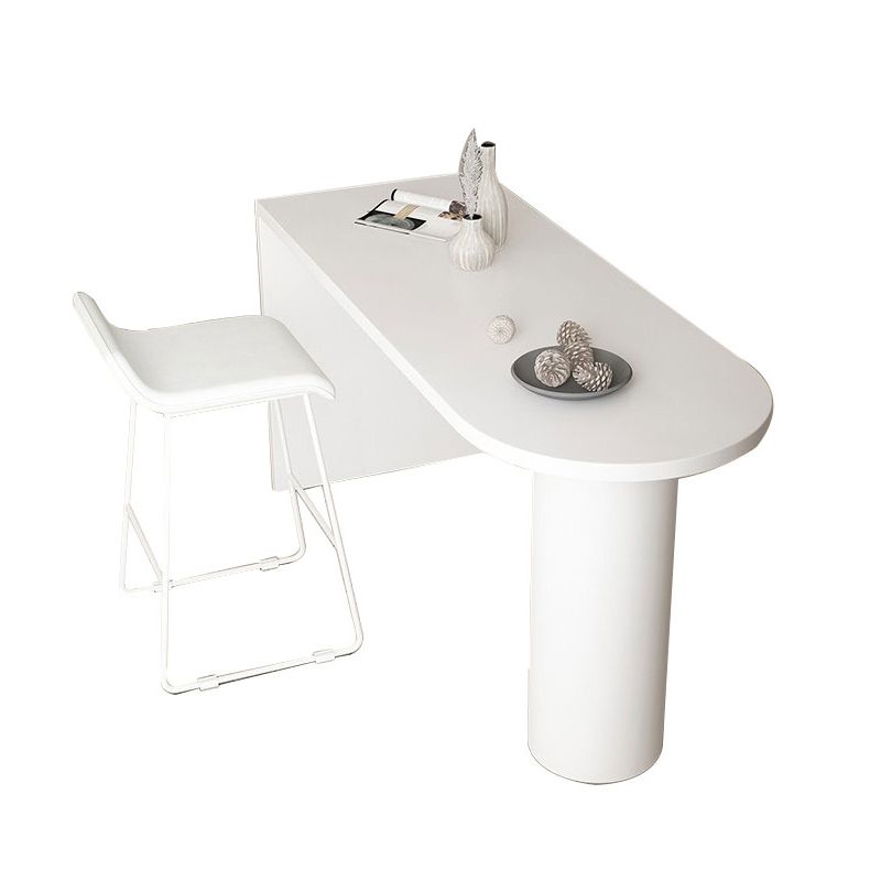 Tavolo da pranzo a bar moderno tavolo da pranzo a barre in legno con base a slitta