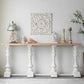 Rectangle French Country Console Table White Wood Sofa Table