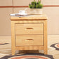 Armoire de chevet de nuit inférieure traditionnelle en bois massif avec tiroirs pour chambre à coucher
