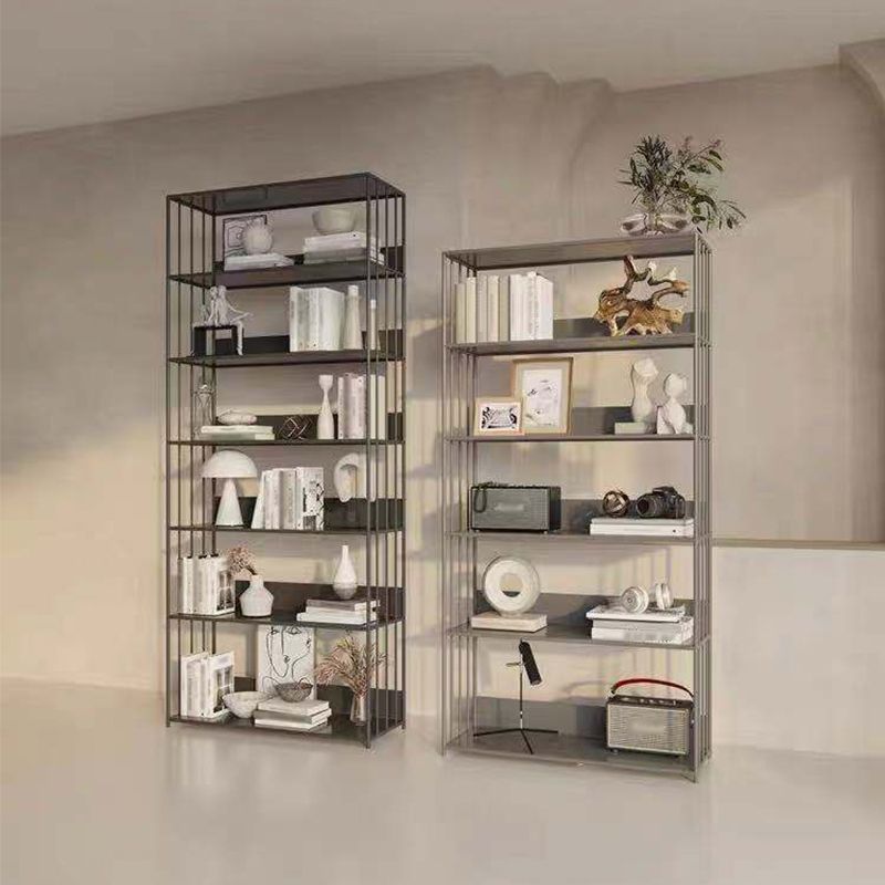 Open Metal Bookcase Modern Style Rectangular Shelve for Study Room Clearhalo 'Bookcases' 'furn' 'furn_bookcases' 'Furniture' 'furniture_bookcases' 'kitchen' 'kitchen_bookcases' 'Living Room Furniture' 'Office Furniture' 1200x1200_0e7c3e7e-0d3e-408d-8312-40e420d5f893