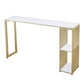 Glam Stone Bar Table Set 1/2/3 Pieces Rectangular Counter Set Clearhalo 'Bar Furniture' 'furn' 'furn_home_bar_bar_sets' 'Furniture' 'Home Bars & Bar Sets' 'home_bar_bar_sets' 'Kitchen & Dining Furniture' 1200x1200_0e7d137a-718d-4c1f-8d52-6c73dcb89f7c