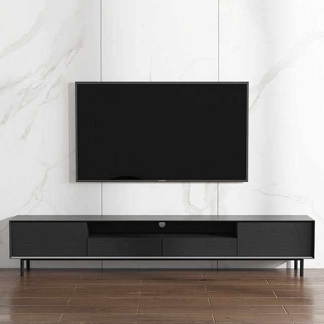 Home TV Storage Modern Rectangle TV Cabinet with Splayed Metal Legs Clearhalo 'furn' 'furn_tv_stands_entertainment_centers' 'Furniture' 'Living Room Furniture' 'TV Stands & Entertainment Centers' 'TV Stands & Media Storage Furniture' 'tv_stands_entertainment_centers' 1200x1200_0e7de7bd-120a-4545-bc9e-08d85bc1b4b5