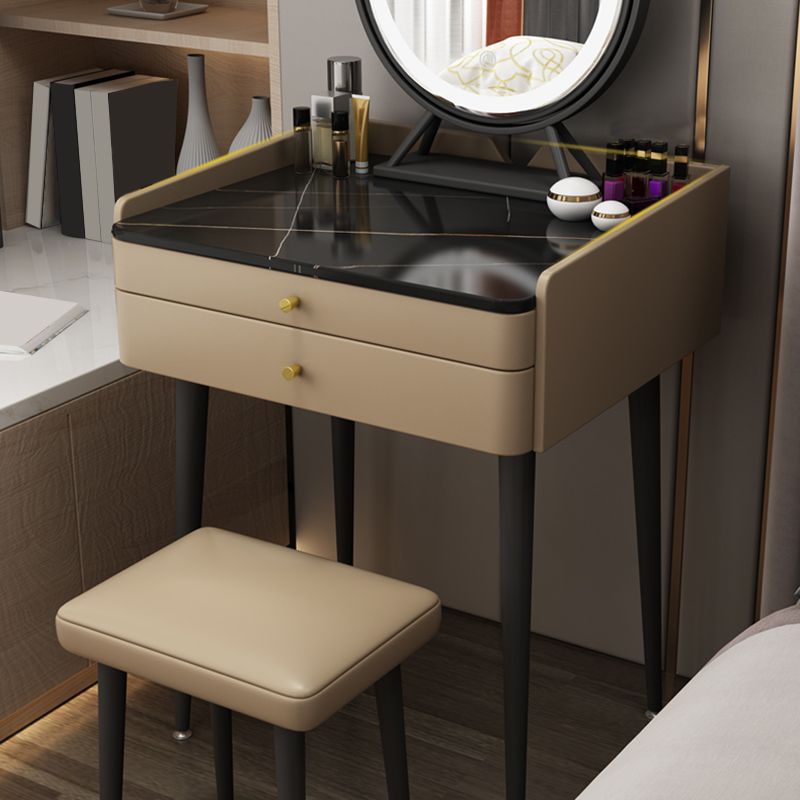 23.62 "Mesa de tocador de piedra ancha Mesa de tocador de maquillaje moderno con cajones de almacenamiento