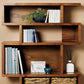 Geometric Closed Back Bookshelf Contemporary Wood Bookcase with Shelves Clearhalo 'Bookcases' 'furn' 'furn_bookcases' 'Furniture' 'Office Furniture' 1200x1200_0e80dd87-018d-43f0-9167-8b7bfbbfc01c
