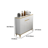 Glam Engineered Wood Sideboard Adjustable Shelves Dining Room Sideboard Clearhalo 'buffet_sideboard' 'Buffets & Sideboards' 'furn' 'furn_buffet_sideboard' 'Furniture' 'Kitchen & Dining Furniture' 1200x1200_0e858481-ff96-4f87-8dff-49de940ede14