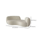 Contemporary Fabric Curved Sofa Tight Back Tuxedo Arm Seating