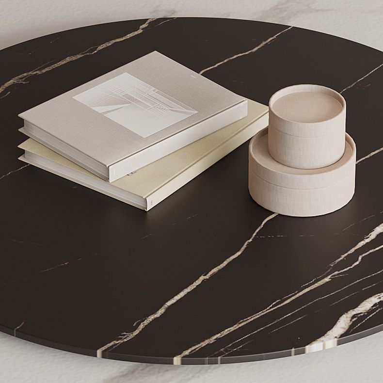 Modern Round Dining Table Set 1/3/4/5/7 Pieces Sintered Stone Dinette Set with Turntable Clearhalo 'Dining Room Sets' 'Dining Tables & Seating' 'dining_room_set' 'furn' 'furn_dining_room_set' 'Furniture' 'furniture_dining_room_set' 'Kitchen & Dining Furniture' 1200x1200_0e883d8b-813f-4924-8e63-669a282f4ea1