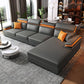 Grey L-Shape Sectional with Pillow Back Cushions Sofa for Living Room Clearhalo 'furn' 'furn_sectionals' 'Furniture' 'furniture_sectionals' 'Living Room Furniture' 'Sectionals' 1200x1200_0e89eeb4-e327-42ed-8a1e-447bb936e2a8