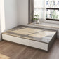 White and Brown Finish Platform Bed Lift Up Storage Platform Bed Frame Clearhalo 'Bedroom Furniture' 'Beds' 'furn' 'furn_beds' 'Furniture' 1200x1200_0e89fde9-27c9-46de-aef6-3846f3cee990