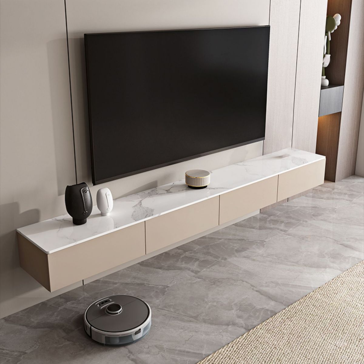 Contemporary TV Stand Console Wall-mounted TV Console with Drawers Clearhalo 'furn' 'furn_tv_stands_entertainment_centers' 'Furniture' 'Living Room Furniture' 'TV Stands & Entertainment Centers' 'TV Stands & Media Storage Furniture' 'tv_stands_entertainment_centers' 1200x1200_0e8ae113-eb50-43eb-b191-b49e5c06f693