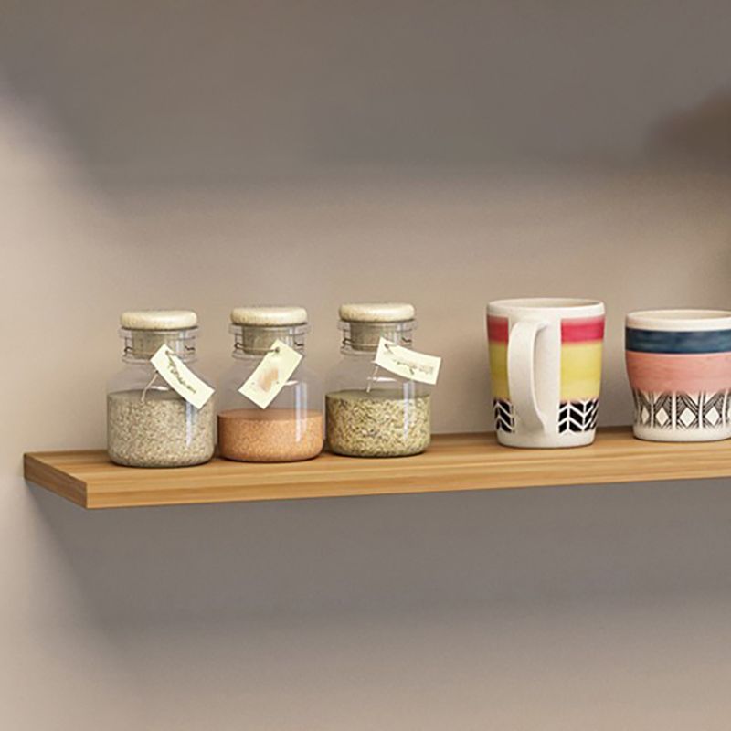 Modern Wood Floating Bookcase Closed Back Shelf Bookcase for Home